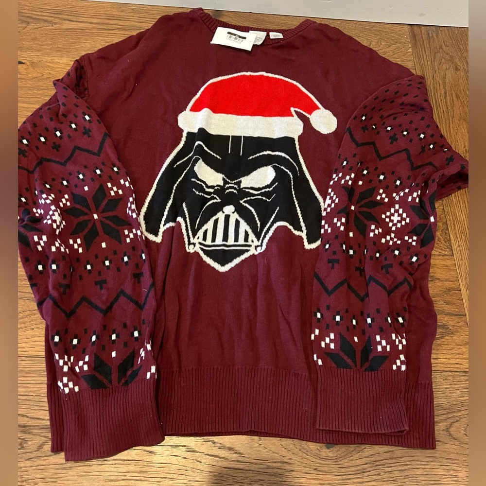 Disney 100 Men’s Star Wars Darth Vader Christmas sweater